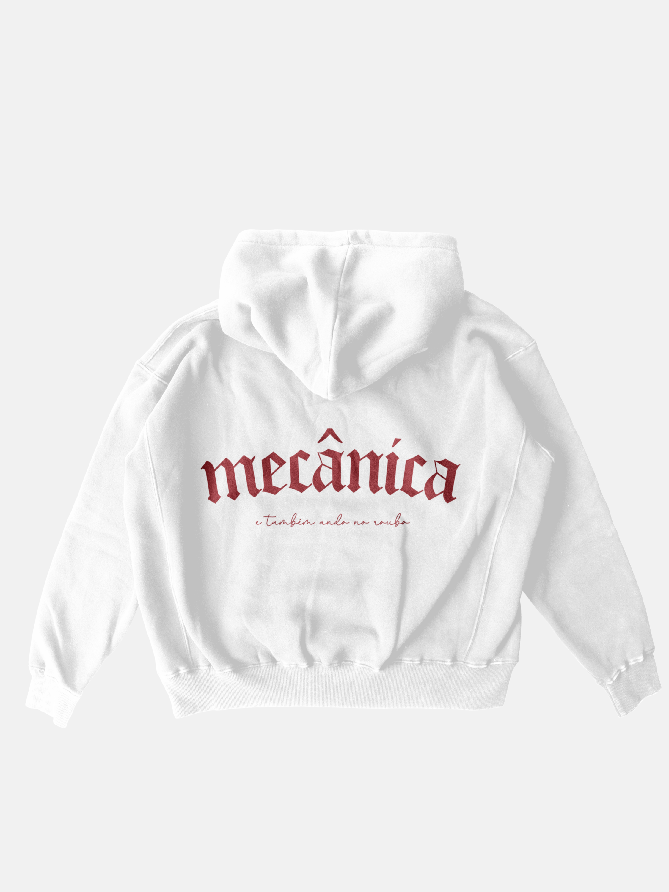 Hoodie Oversized Branco: Mecânica & Roubo