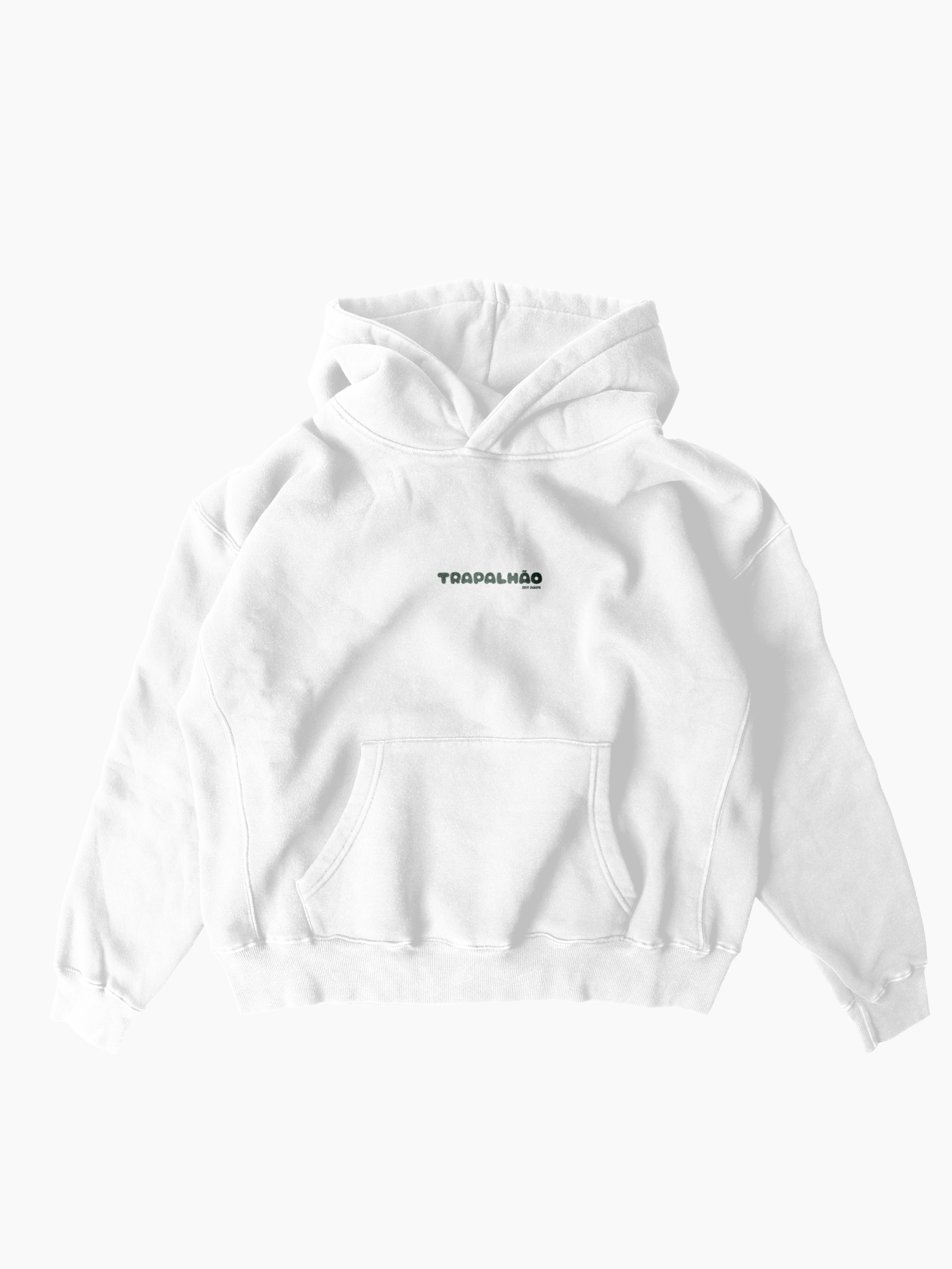 Hoodie Oversized Branco: Juro Joca