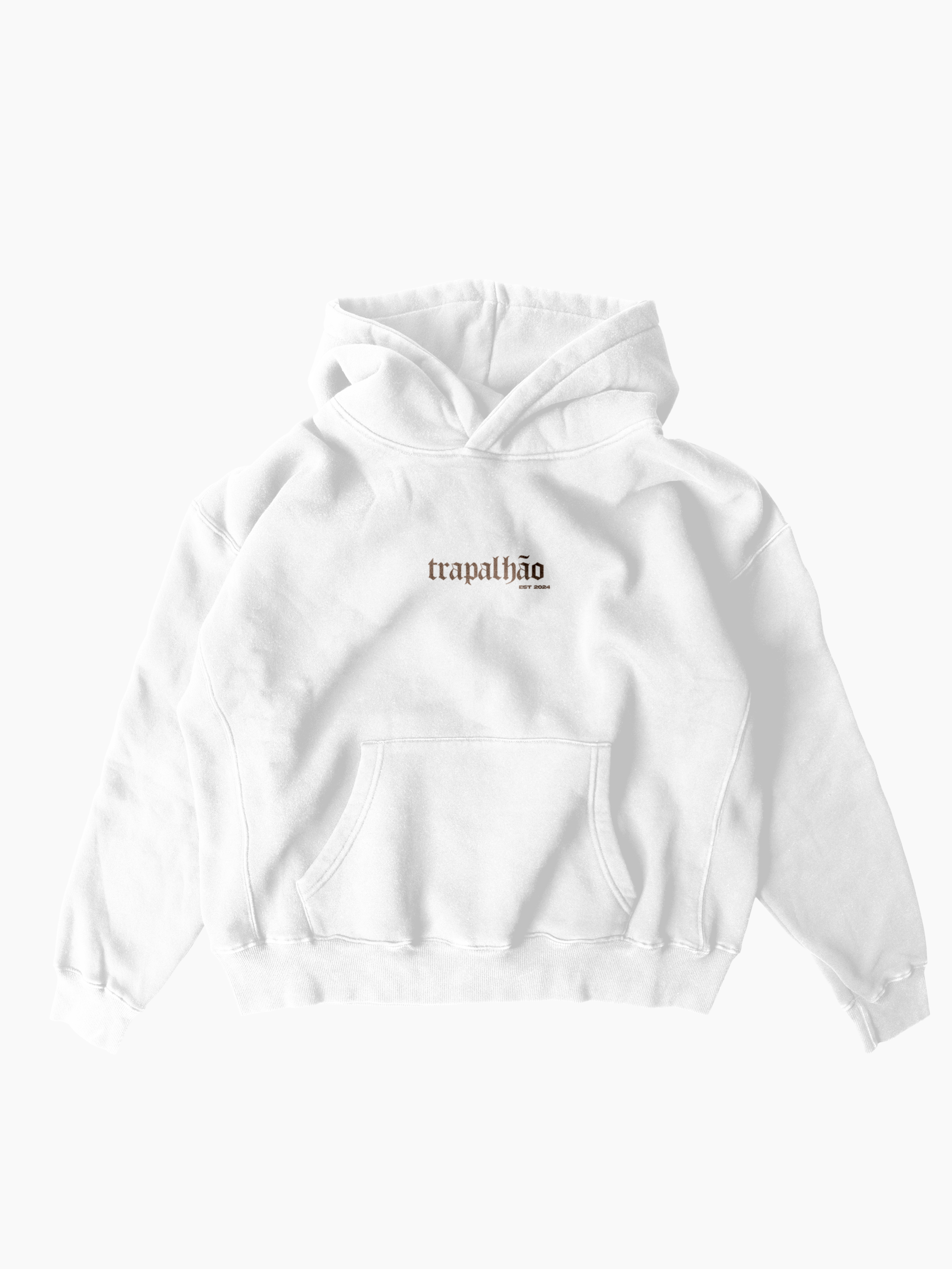 Hoodie Oversized Branco: Morreram Todos