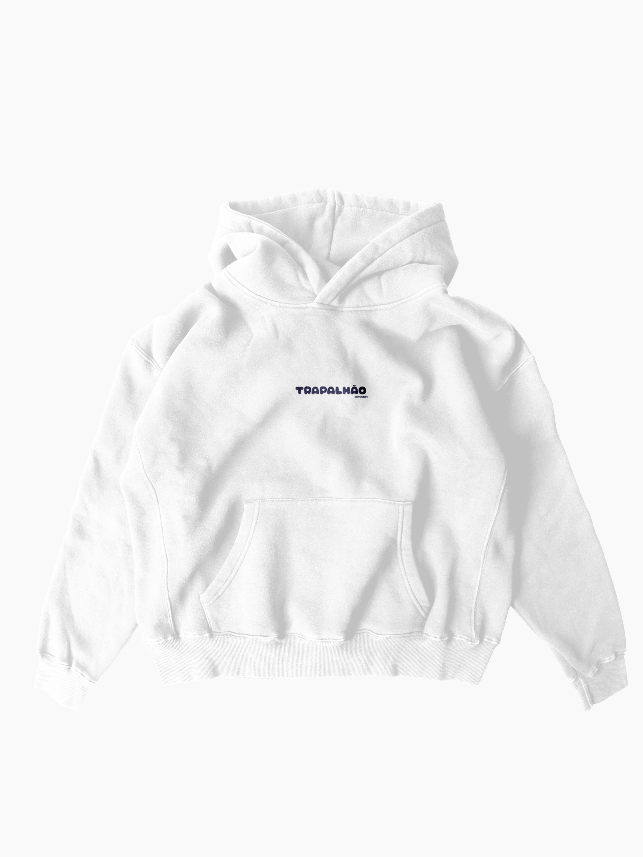 Hoodie Oversized Branco: Tanta Luz