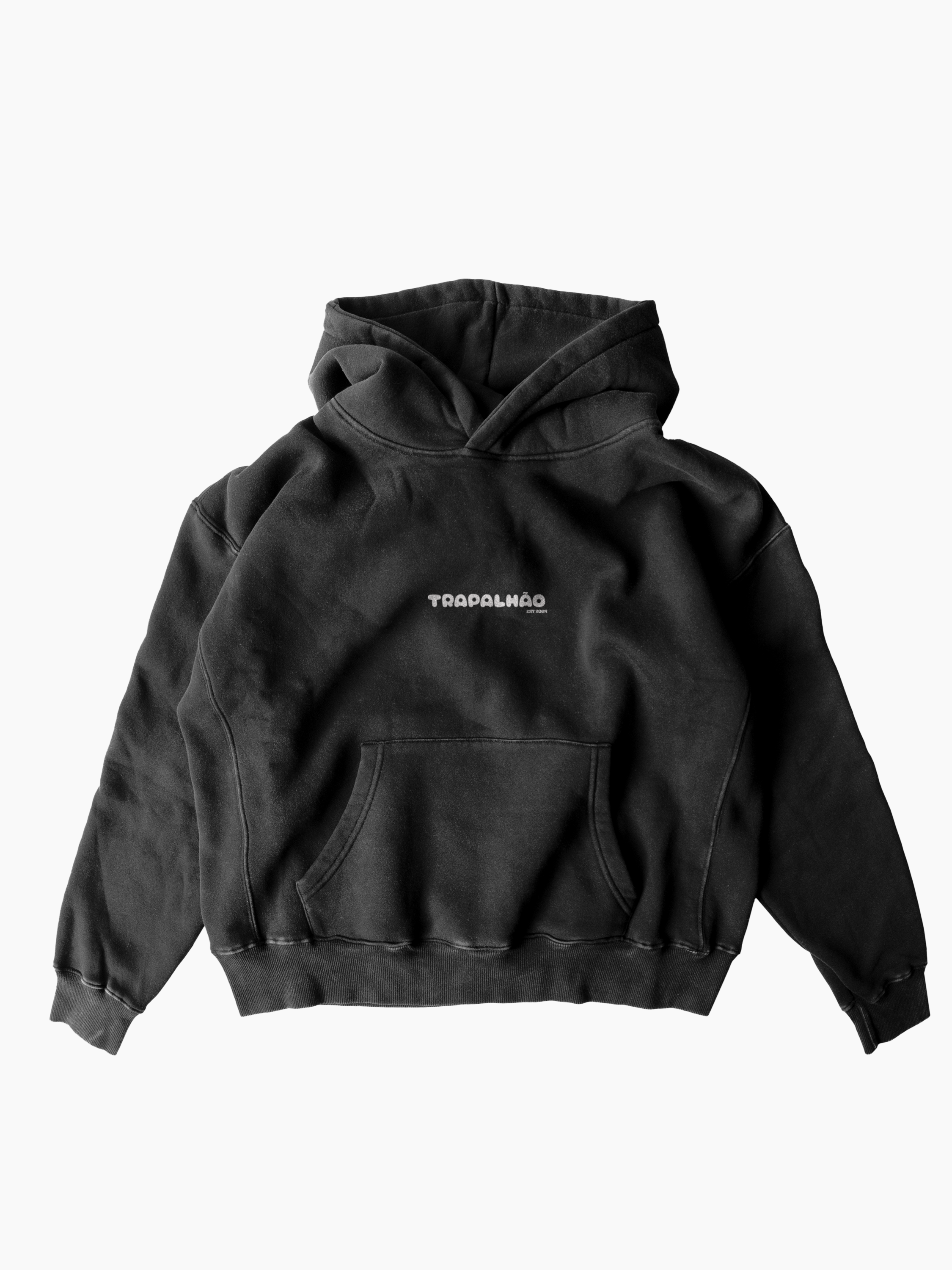 Hoodie Oversized Preto: Bela Merda