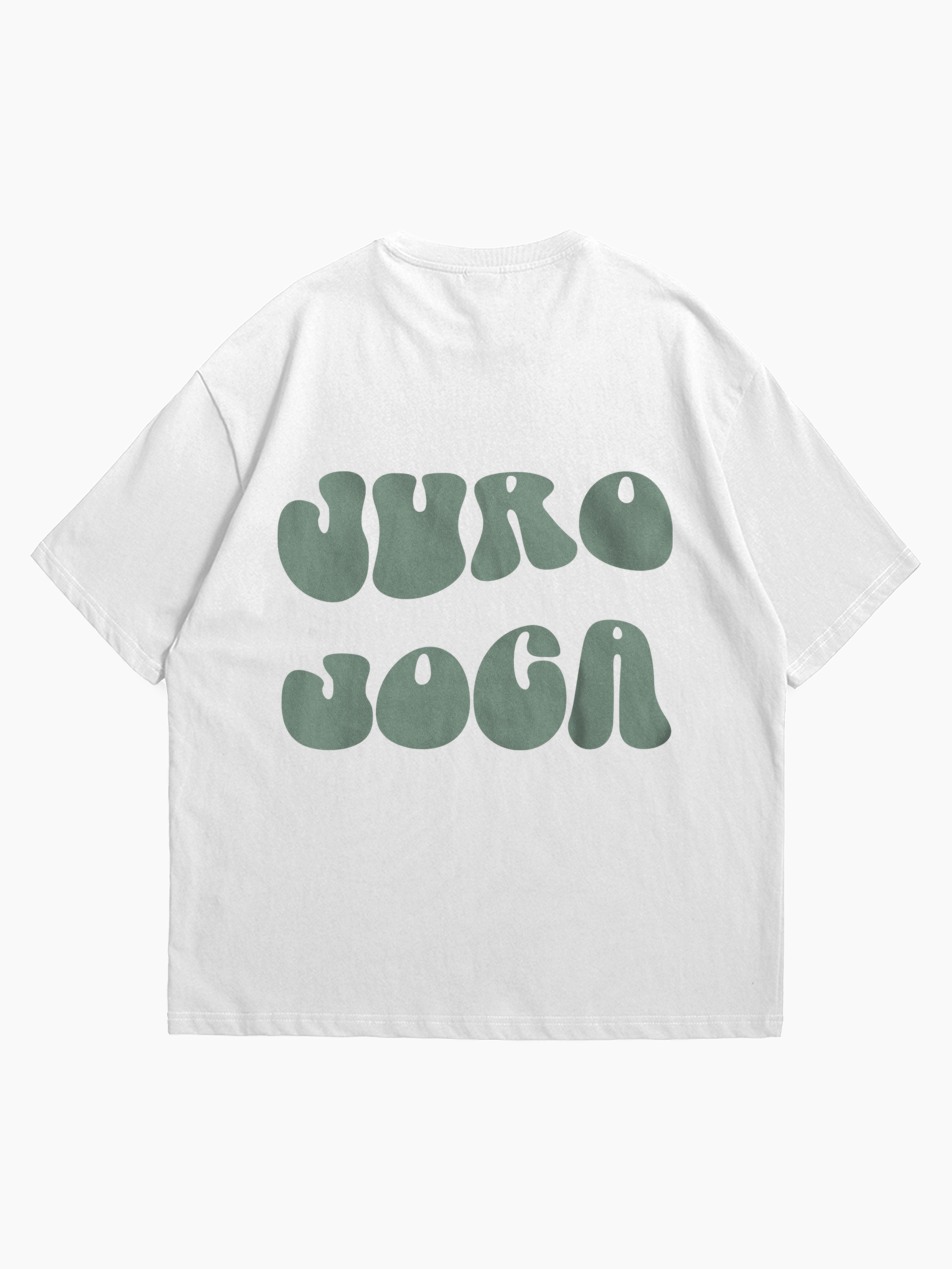 T-shirt Oversized Branca: Juro Joca